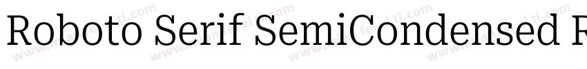 Roboto Serif SemiCondensed Regular字体转换